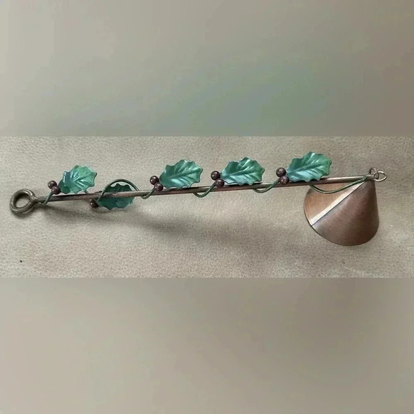Vintage Copper And Holly Candle Snuffer - Picture 2 of 6